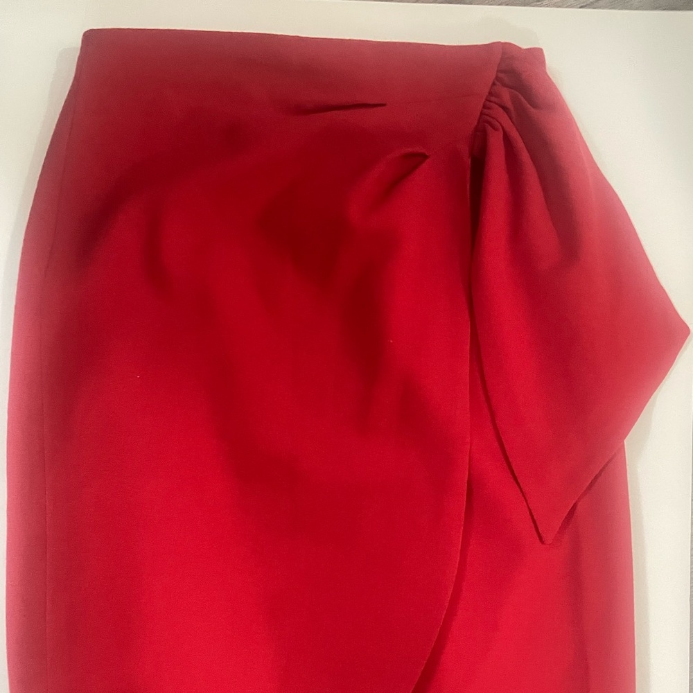 Wool Red Skirt (size 7 - 8)